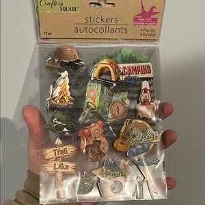 Camping Theme Stickers Set